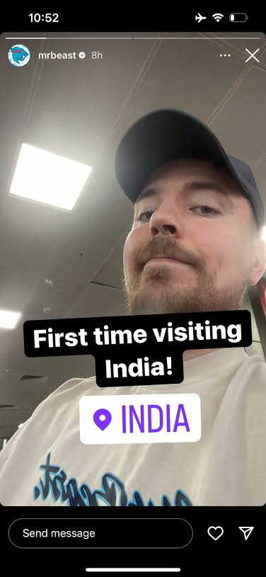 YouTuber MrBeast Just Arrived in India for First Time and Did...