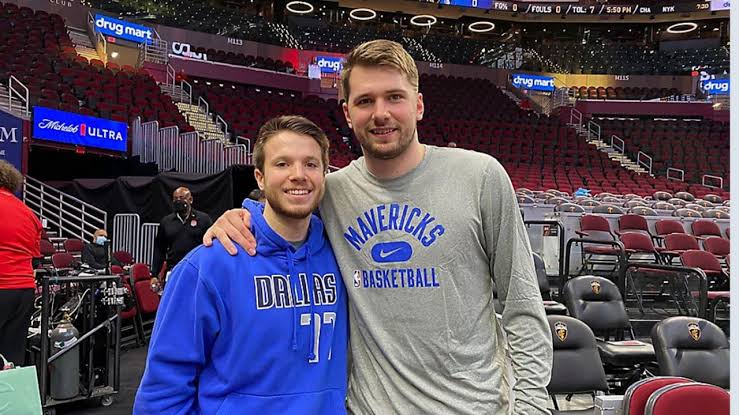 Luka Doncic hangs out with....